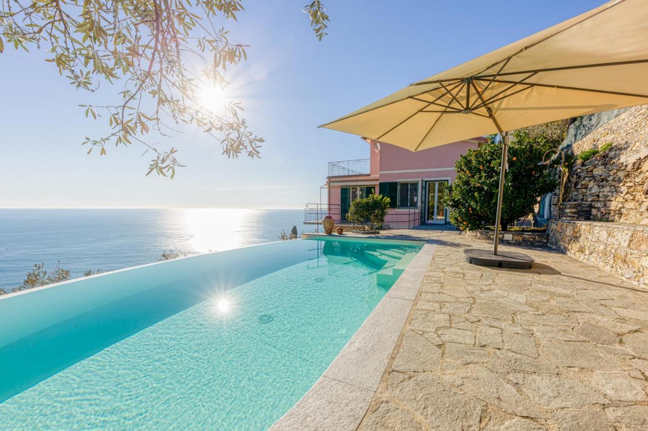 Casaviva - Ampio Trilocale Vista Mare Con Piscina - Pieve Alta Apartment Pieve Ligure Exterior photo