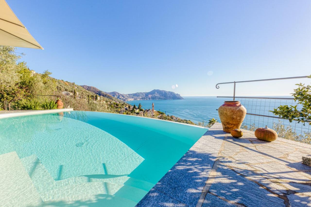 Casaviva - Ampio Trilocale Vista Mare Con Piscina - Pieve Alta Apartment Pieve Ligure Exterior photo